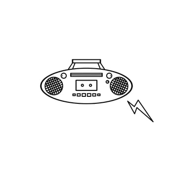 radio icon design, a simple icon with an elegant concept, suitable for your collection or business logo vector