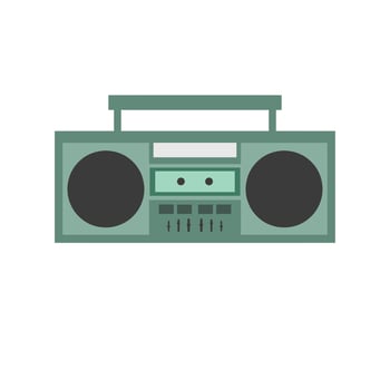 radio icon design, a simple icon with an elegant concept, suitable for your collection or business logo vector