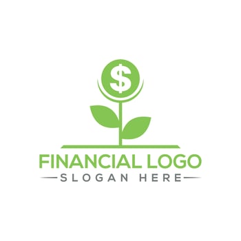 Financial logo design with vector format.