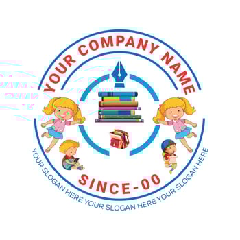 Educational logo with vector format.