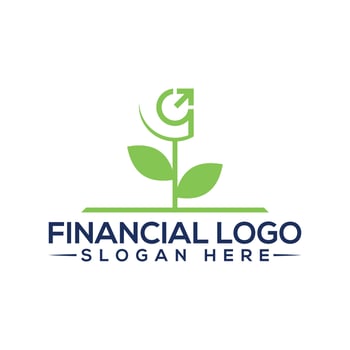 Financial logo design with vector format.