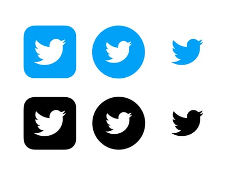 Twitter logo, Twitter icon vector, Twitter symbol free vector