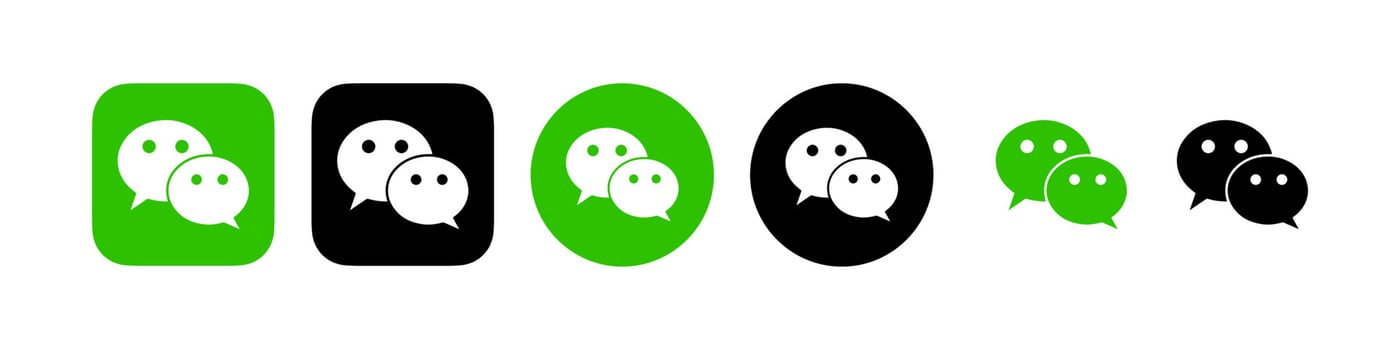 wechat logo, wechat icon free vector
