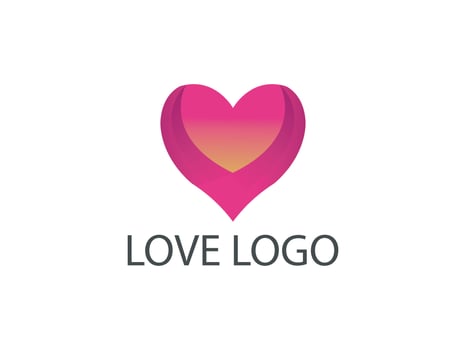 ove logo design vector template creative love logo concepts illustration
