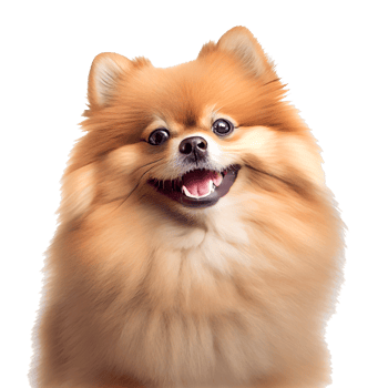 cute and happy dog on a transparent background. AI gen png
