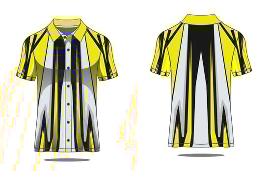 Jersey polo template vector