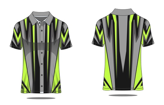 Jersey polo template vector