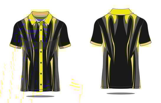 Jersey polo template vector