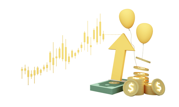digital currency gold coins It is enclosed around a digital currency chart with bars candlestick patterns alternating up and down with smartphone screen on background. 3d render png