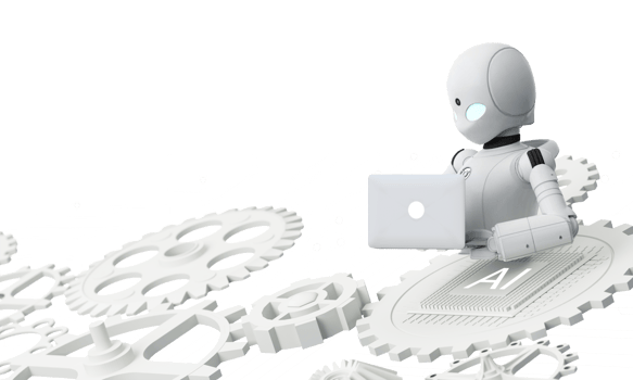 Artificial intelligence web banner. of a processor chip. The process of data processing. Developments in modern technologies. Microcircuits on neon glowing background. 3D rendering png