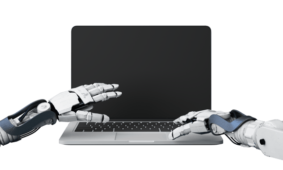 Artificial intelligence web banner. of a processor chip. The process of data processing. Developments in modern technologies. Microcircuits on neon glowing background. 3D rendering png