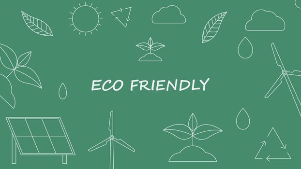 Eco friendly background. No plastic, go green, zero waste concept. Linear style icon. Doodle seamless pattern element. Vector illustration. EPS 10.