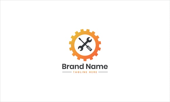 Service, repair of labels or logos. Maintenance work. Pro Vector