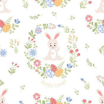 Easter seamless pattern png