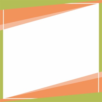 Orange, beige and green background color with stripe line shape. Suitable for social media post and web internet ads. Template layout. Frame, boarder for text, picture, advertisement. Empty space. vector
