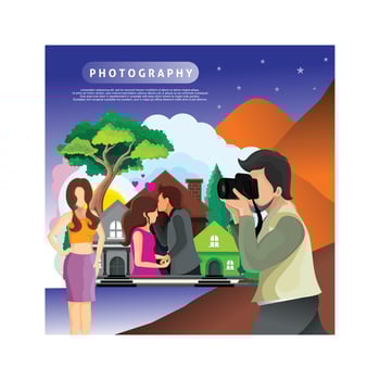 Photography design vector and illustration for cover book, element graphic and poster