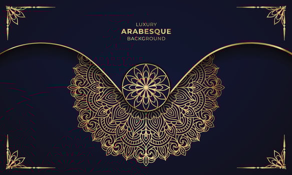 Decorative Luxury mandala background design for print, poster, cover, brochure, flyer, banner. Modern luxury background Design for PowerPoint presentation. vector