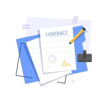 Signing electronic business contract document with digital signature,Digital signature or e-signature concept vector