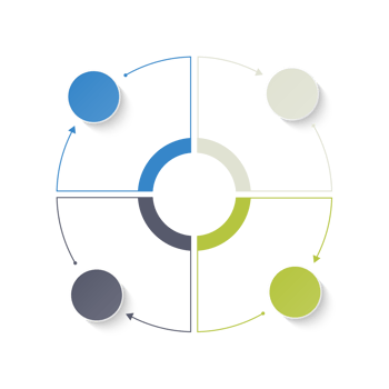 Infographic with 4 steps, process or options. png