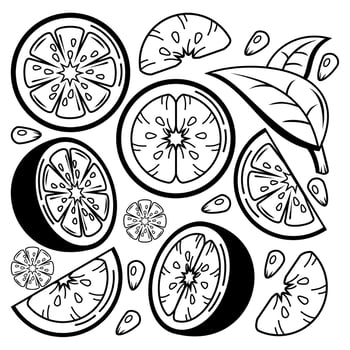 bandle fruit element suitable for element design vector