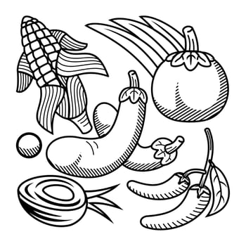 bandle fruit element suitable for element design vector