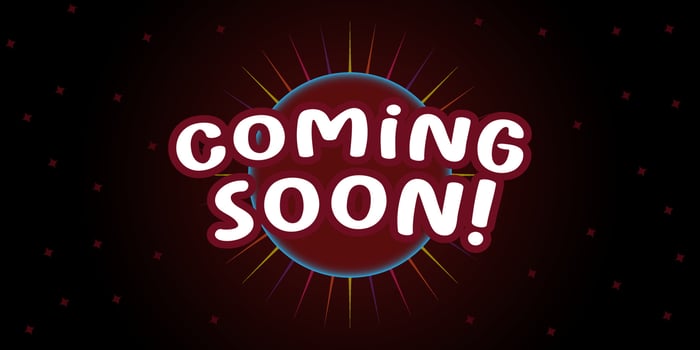 Coming soon promotion banner sign. New product release symbol, Offer neon banner. vector