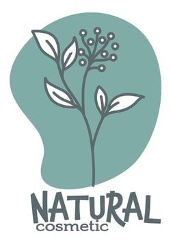 Natural cosmetics with bio ingredients vector