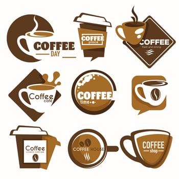 Coffee shop isolated icon drink cup takeaway vector