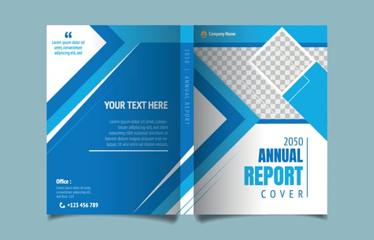 Annual Report Cover Template vector