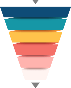 Funnel infographic presentation template png
