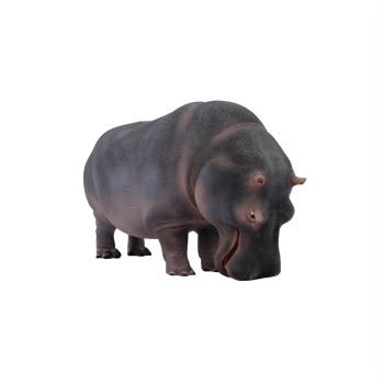 3d hippopotamus isolated png