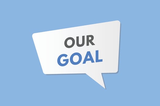our goal text Button. our goal Sign Icon Label Sticker Web Buttons vector