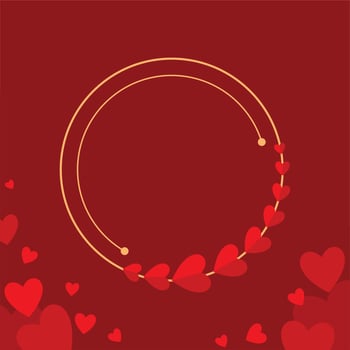 Valentine's day greeting card background, wedding invitation vector