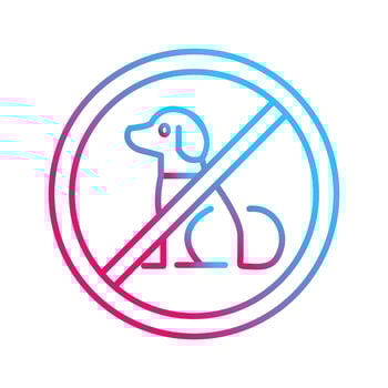 No Pets Vector Icon