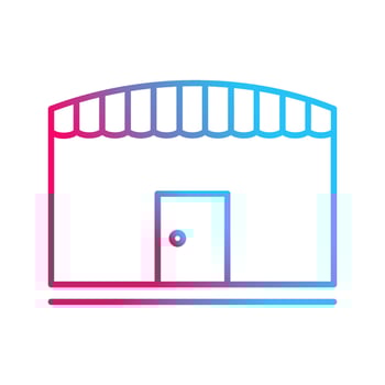 Unique Shop Vector Icon