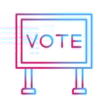 Billboard Vector Icon