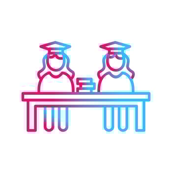 Unique Combined Study Vector Icon