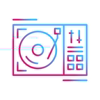 Turntable Vector Icon