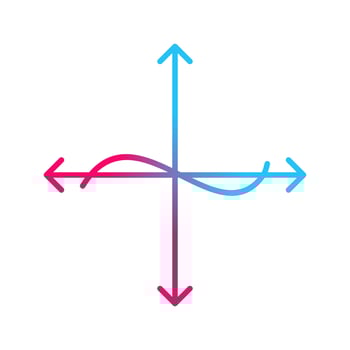 Unique Graph Vector Icon