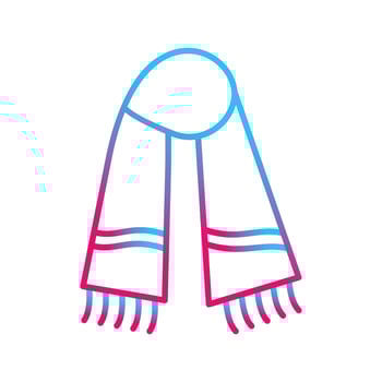 Warm Scarf Vector Icon