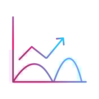 Trend in Graph Vector Icon