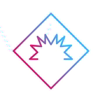 Danger of Welding Flash Vector Icon