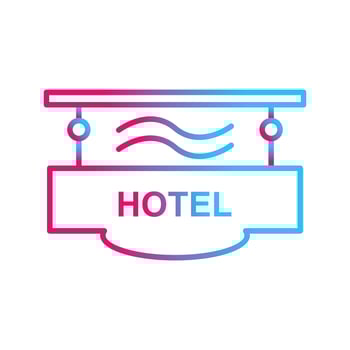 Hotel Sign Vector Icon