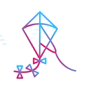 Kite Vector Icon