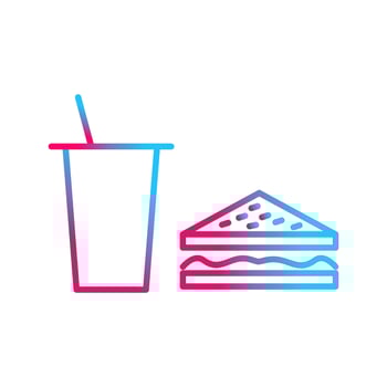 Unique Lunch Vector Icon