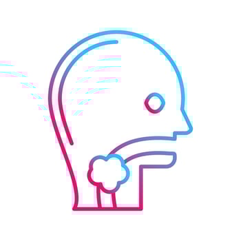 Throat Cancer Vector Icon