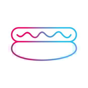 Hot Dog Vector Icon