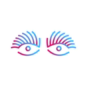 Longlashes Vector Icon