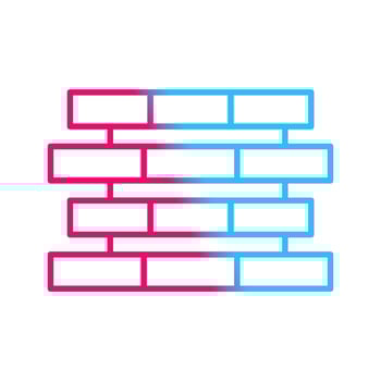 Unique Bricks Vector Icon