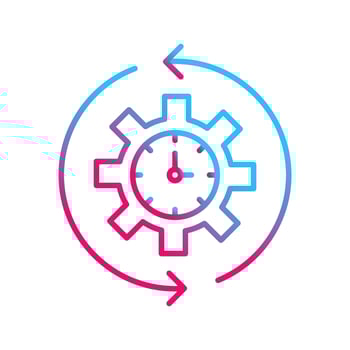 Rotate Time Vector Icon